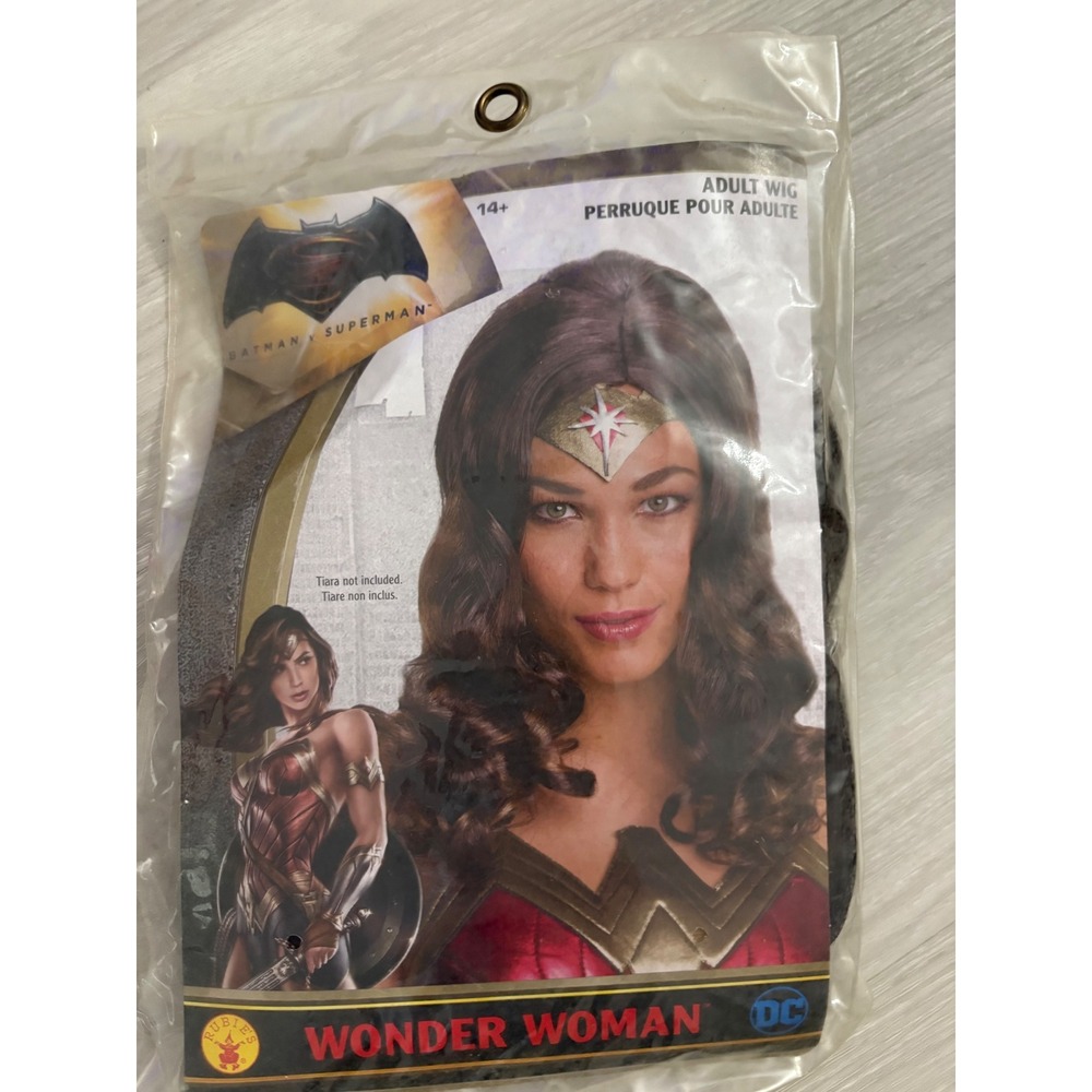 Wonder Woman Adult Wig Costume Batman vs Superman Dawn of Justice Accessory